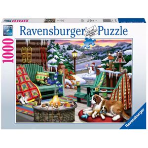 Ravensburger 1000 Brikker - Skihytte Blandet Puslespil