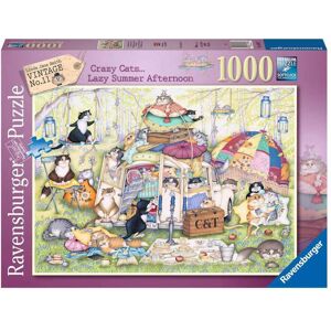 Ravensburger 1000 Brikker - Skøre Katte Blandet Puslespil