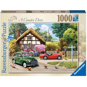 Ravensburger 1000 Brikker - En Køretur På Landet Blandet Puslespil