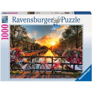 Ravensburger 1000 Brikker - Cykler i Amsterdam Blandet Puslespil