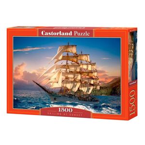 Castorland Puslespil - Sailing At Sunset - 1500 Brikker Blandet Puslespil