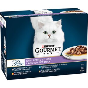 Sparepakke: 24 x 85 g Gourmet Perle blandede pakker - Duo