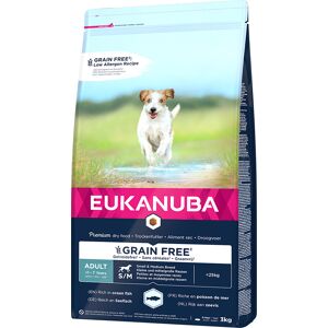 3kg Adult Grain Free Adult Small / Medium med Laks Eukanuba hundefoder