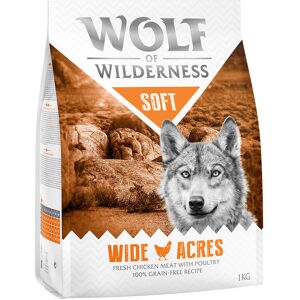 1kg Adult Soft Wide Acres Kylling Wolf of Wilderness Hundefoder