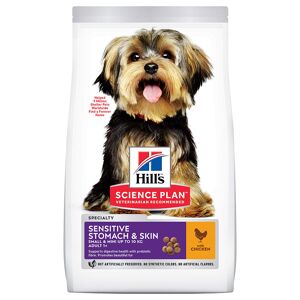 Hill's Science Plan Adult 1+ Sensitive Stomach & Skin Small & Mini Kylling - 6 kg