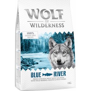 1kg Adult Blue River Laks Wolf of Wilderness hundefoder