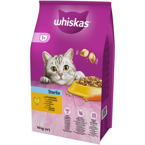 2x14 kg Whiskas 1+ Sterile Kylling - Kattefoder