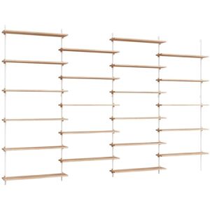 Moebe Wall Shelving Sets 230x316 cm - Oak/White