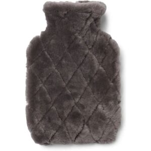 Natures Collection Leaf Hot Water Bottle New Zealand Sheepskin Moccasin B: 22 cm - Dark Grey