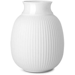 Lyngby  Porcelæn Lyngby Porcelæn Curve Vase H: 17,5 cm - Hvid