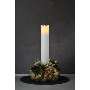 Sirius Sara Kalenderlys LED H: 29 cm - Hvid/Guld