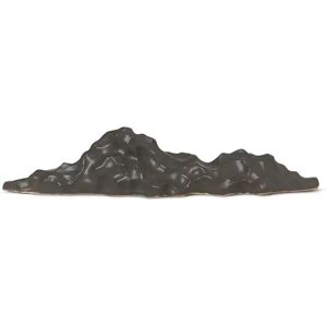 Ferm Living Berg Ceramic Sculpture Low 35x8 cm - Black OUTLET