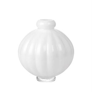 LOUISE ROE Balloon Vase #01 H: 25 cm - Opal White