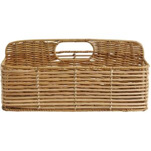 Nordal ZADAR Rattan Holder 2 Dividers 36x23 cm - Nature