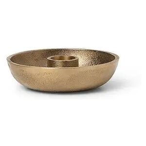 Ferm Living Bowl Candle Holder Single Ø: 10 cm - Brass OUTLET