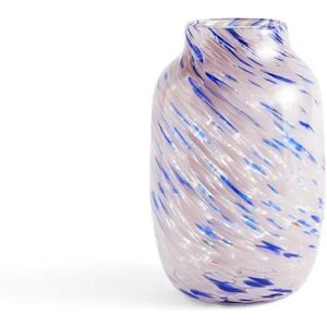 HAY Splash Vase Round L Ø: 18,5 cm - Light Pink/Blue