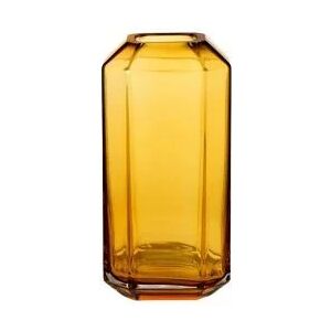 LOUISE ROE Jewel Vase Glass H: 16 cm - Amber