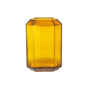 LOUISE ROE Jewel Vase Glass H: 26 cm - Amber