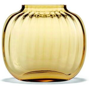 Holmegaard Primula Oval Vase H: 12,5 cm - Amber