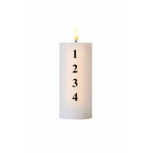 Sirius Sille Advent Candle H: 15 cm - Hvid/Sort