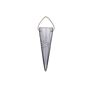 Frederik Bagger Crispy Christmas Glass Cone H: 16,4 cm - Dark/Røget