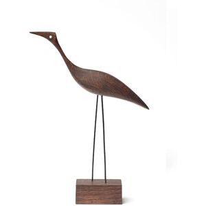 Warm Nordic Beak Bird Tall Heron 19x36 cm - Røget Eg