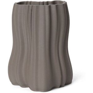 Ferm Living Moire Vase Small H: 20 cm - Anthracite