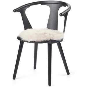 Natures Collection New Zealand Sheepskin Seat Cover Long Wool Round Ø: 38 cm - Linen OUTLET