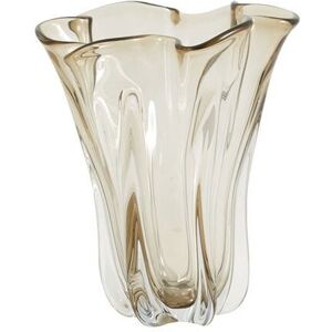 Nordal KOMNIO Vase H: 27 cm - Lys Brun Glas