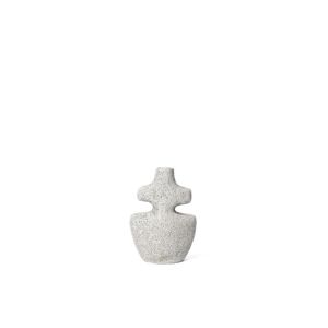 Ferm Living Yara Candle Holder Medium H: 17,5 cm - Grey Pumice