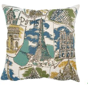 Poulin Design Paris Pude 45x45 cm - Paris Mon Amour Bleu