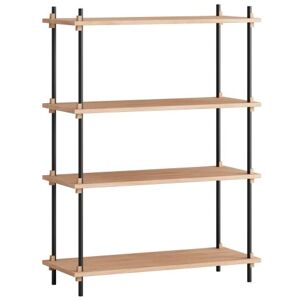 Moebe Shelving System Medium 115x85 cm - Oak/Black