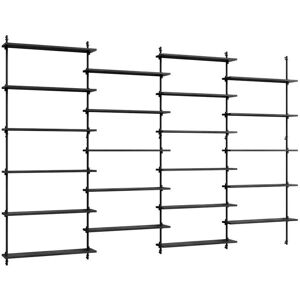 Moebe Wall Shelving Sets 230x316 cm - Black