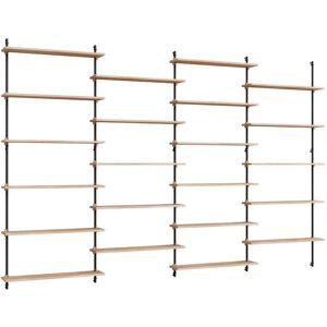 Moebe Wall Shelving Sets 230x316 cm - Oak/Black