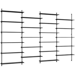 Moebe Wall Shelving Sets 316x200 cm - Black