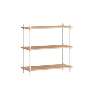 Moebe Shelving System Low 85x85 cm - Oak/White