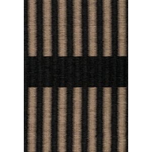 Woodnotes Cut Stripe Carpet Sewn Edges 80x200 cm - Black/Antique