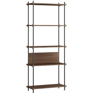 Moebe Shelving System 200x85 cm - Smoked Oak/Black