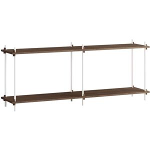 Moebe Shelving System S.65.2.B 65x162 cm - Smoked Oak/White