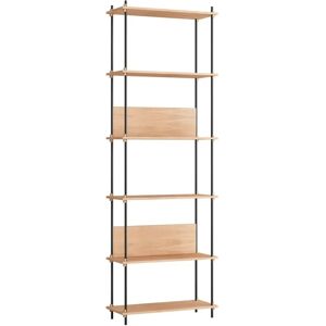 Moebe Shelving System S.255.1.A 255x85 cm - Oak/Black