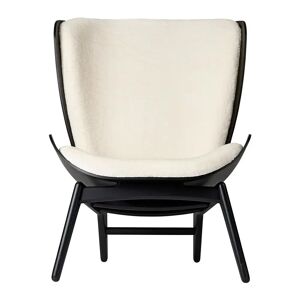 Umage The Reader Wing Chair SH: 43 cm - Teddy White/Sort Eg