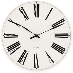 Arne Jacobsen Clocks Arne Jacobsen Roman Vægur Ø: 21 cm - Sort/Hvid