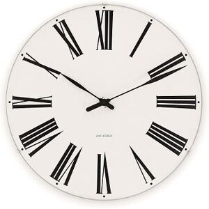 Arne Jacobsen Clocks Arne Jacobsen Roman Vægur Ø: 48 cm - Sort/hvid