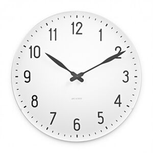 Arne Jacobsen Clocks Arne Jacobsen Station Vægur Ø: 48 cm - Sort/hvid