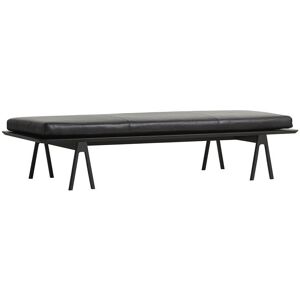 Woud Level Daybed L: 190 cm - Sort Eg/Sort Læder