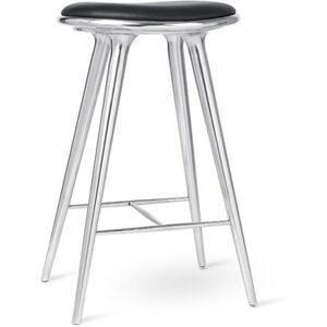 Mater High Stool Recycled H: 74 cm - Aluminium