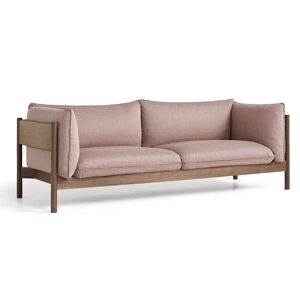 HAY Arbour 3 Seater B: 220 cm - Re-wool 648 / Oiled Waxed Solid Walnut