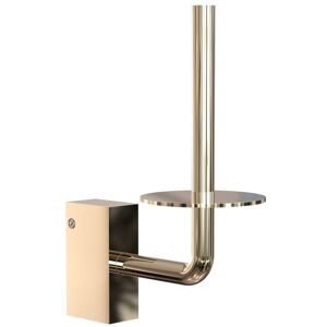 FROST QUADRA Toiletrulleholder 4 H: 17,5 cm - Poleret guld