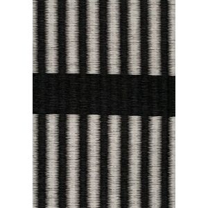 Woodnotes Cut Stripe Carpet Sewn Edges 80x200 cm - Black/Stone