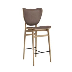 NORR11 Elephant Bar Chair SH: 75 cm - Natural Oak/Dunes Dark Brown 21001